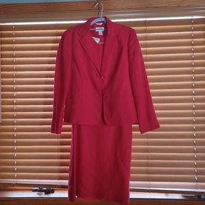 Talbots Red Dress with Blazer